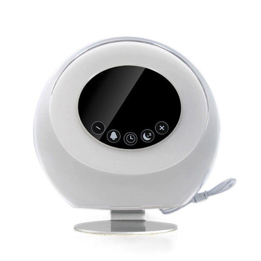 JMT-818634 LED Color Changing Bedside Lamp with Music Wake-Up Feature, Touch Switch, White Light, Battery Powered