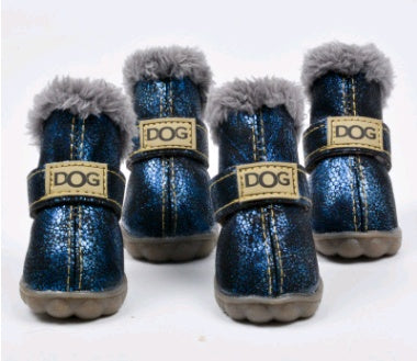 JMT-818762 Warm Waterproof Dog Snow Boots for Autumn and Winter - Non-Slip, Wear-Resistant Design in Multiple Colors