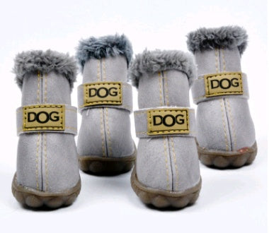 JMT-818762 Warm Waterproof Dog Snow Boots for Autumn and Winter - Non-Slip, Wear-Resistant Design in Multiple Colors