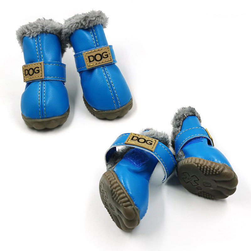 JMT-818762 Warm Waterproof Dog Snow Boots for Autumn and Winter - Non-Slip, Wear-Resistant Design in Multiple Colors