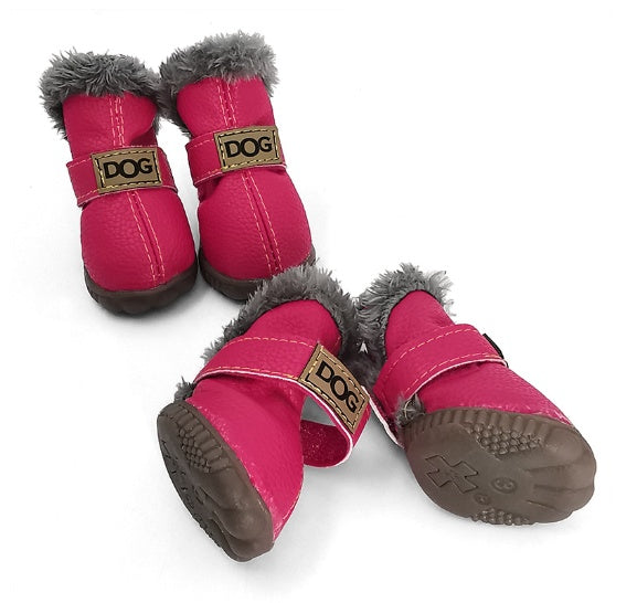 JMT-818762 Warm Waterproof Dog Snow Boots for Autumn and Winter - Non-Slip, Wear-Resistant Design in Multiple Colors