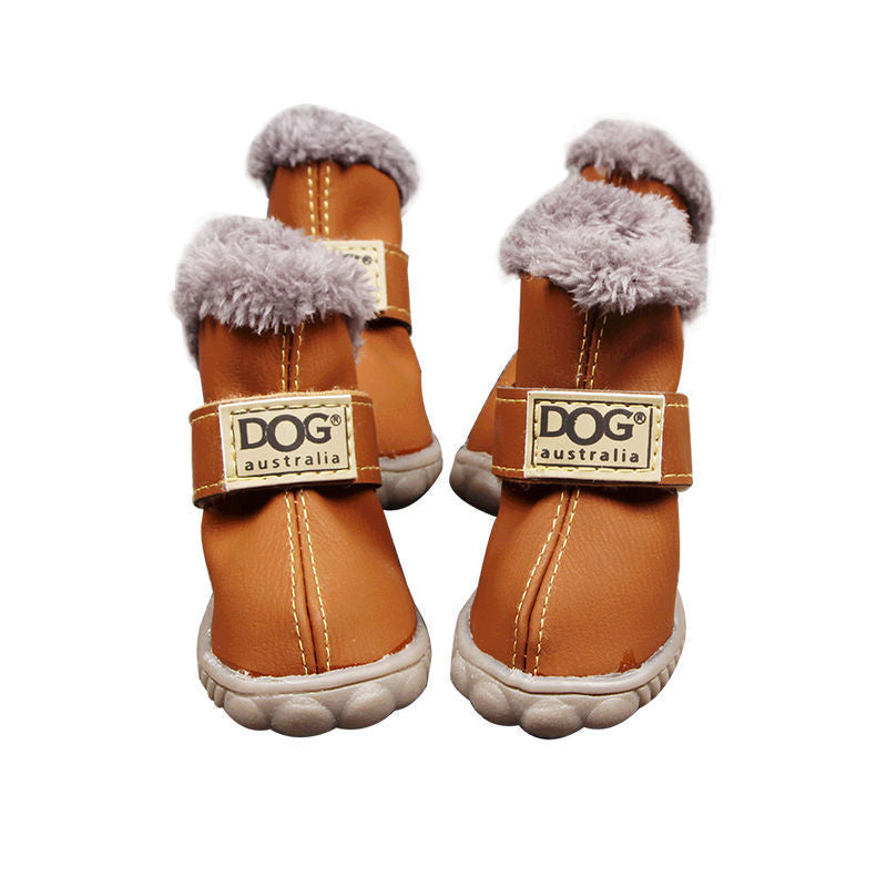 JMT-818762 Warm Waterproof Dog Snow Boots for Autumn and Winter - Non-Slip, Wear-Resistant Design in Multiple Colors