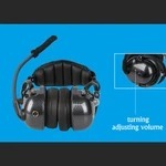 JMT-818954 Aviation Headset with Noise Cancellation and Durable PU + PVC Construction