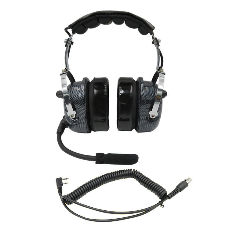 JMT-818954 Aviation Headset with Noise Cancellation and Durable PU + PVC Construction