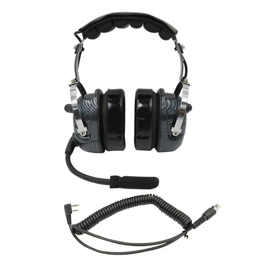 JMT-818954 Aviation Headset with Noise Cancellation and Durable PU + PVC Construction