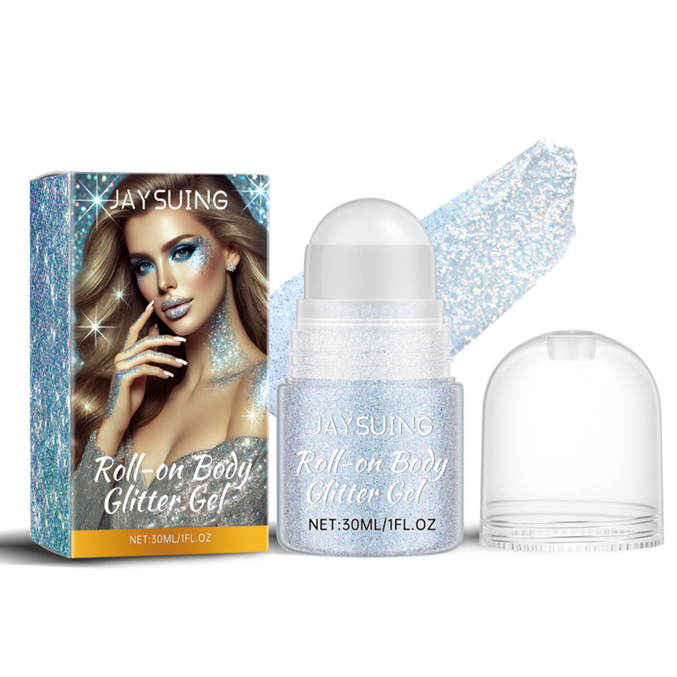 JMT-819722 Glitter Roll 30ML Eye Shadow in White | Sparkling Finish for Vibrant Looks