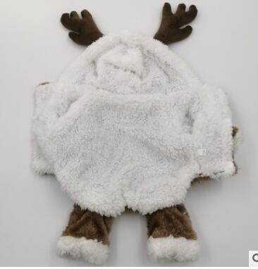 JMT-819914 Winter Double-Layer Thick Coral Fleece Coat for Dogs - Casual Style, Various Sizes Available