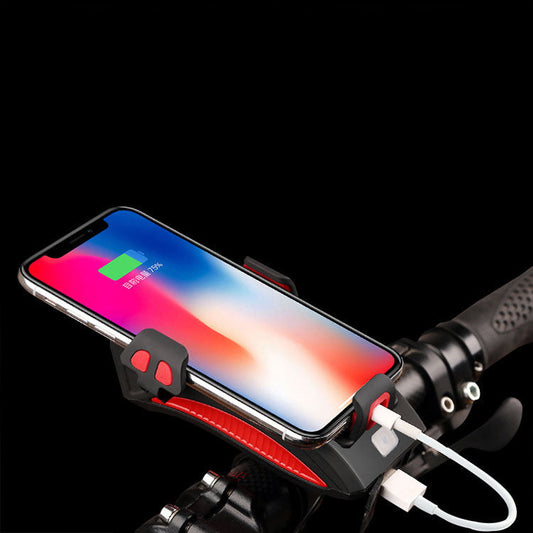 JMT-820298 Multipurpose Night Riding Power Bank with Mobile Phone Holder and Horn Lamp - 2000mAh & 4000mAh Options