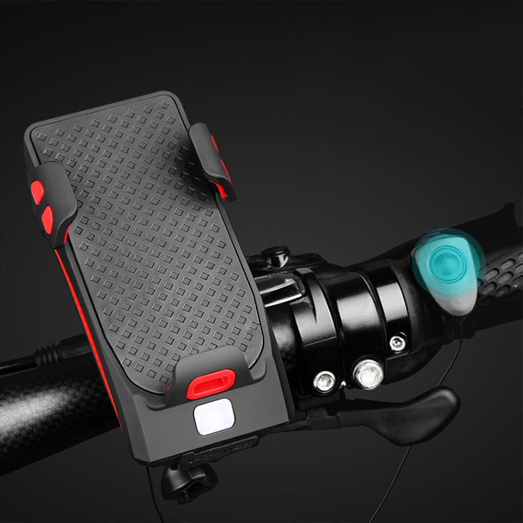JMT-820298 Multipurpose Night Riding Power Bank with Mobile Phone Holder and Horn Lamp - 2000mAh & 4000mAh Options