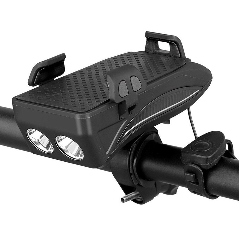 JMT-820298 Multipurpose Night Riding Power Bank with Mobile Phone Holder and Horn Lamp - 2000mAh & 4000mAh Options