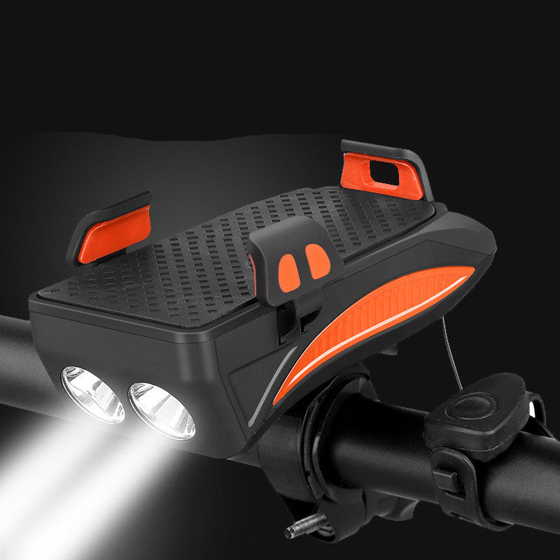JMT-820298 Multipurpose Night Riding Power Bank with Mobile Phone Holder and Horn Lamp - 2000mAh & 4000mAh Options