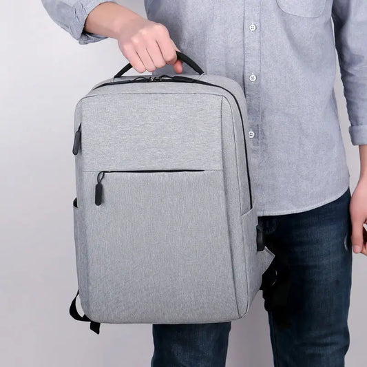 JMT-820618 Waterproof Oxford Polyester Laptop Backpack with USB Charging Port - Customisable Unisex Rucksack for Business Use