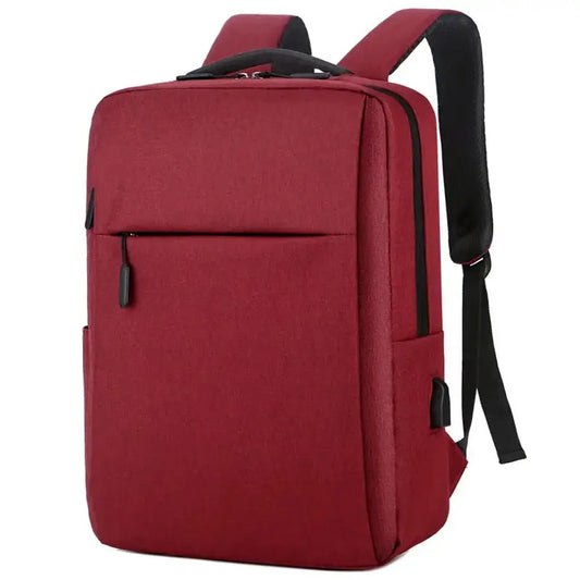 JMT-820618 Waterproof Oxford Polyester Laptop Backpack with USB Charging Port - Customisable Unisex Rucksack for Business Use