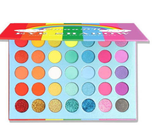 JMT-820874 35-Color Matte Eyeshadow Palette - Waterproof, Full Coverage, Ideal for Defining and Enhancing Features