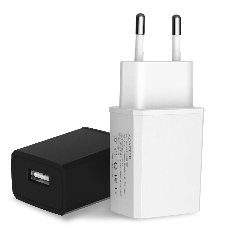 JMT-821130 5V 1000mA European Standard USB Power Charger for Tablets, LED Displays, and More