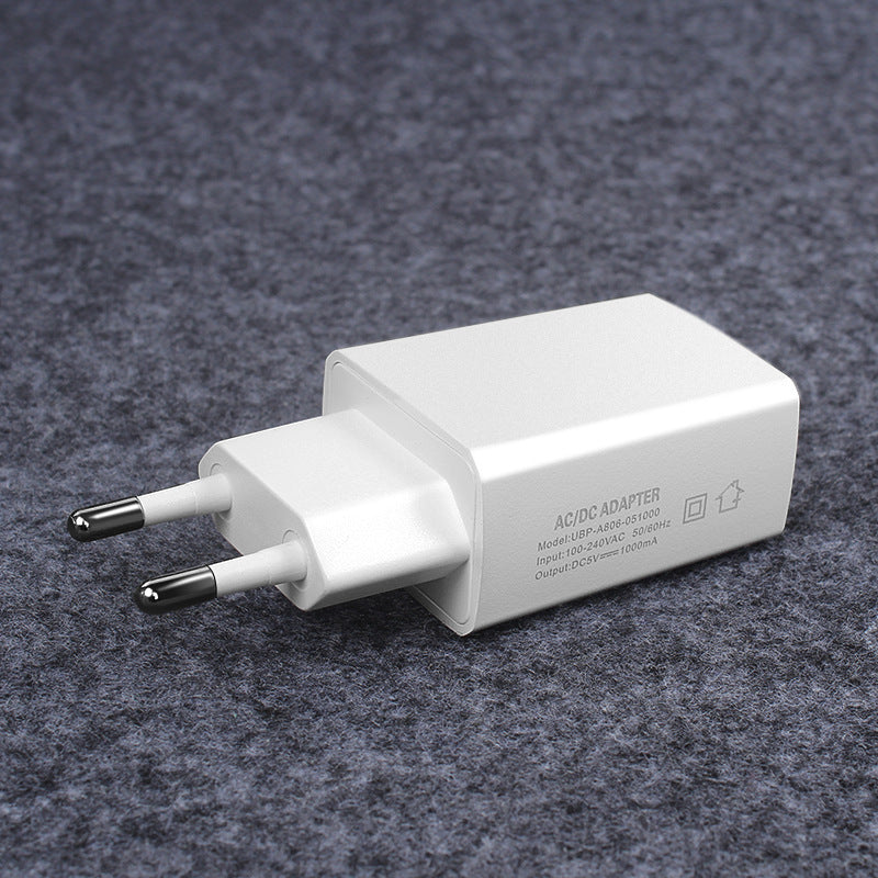 JMT-821130 5V 1000mA European Standard USB Power Charger for Tablets, LED Displays, and More