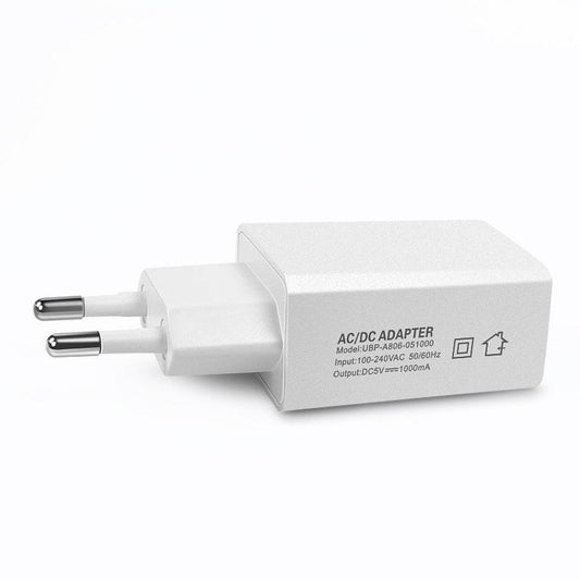 JMT-821130 5V 1000mA European Standard USB Power Charger for Tablets, LED Displays, and More