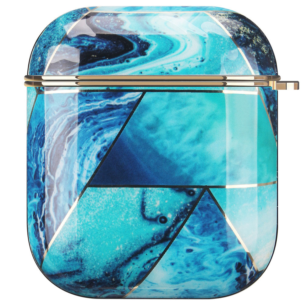 JMT-821258 Electroplating Hard Shell Protective Cover for AirPods 1 & 2 - Durable, Stylish & Drop Resistant