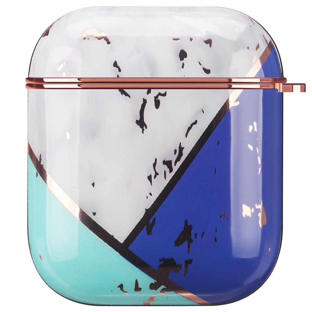 JMT-821258 Electroplating Hard Shell Protective Cover for AirPods 1 & 2 - Durable, Stylish & Drop Resistant