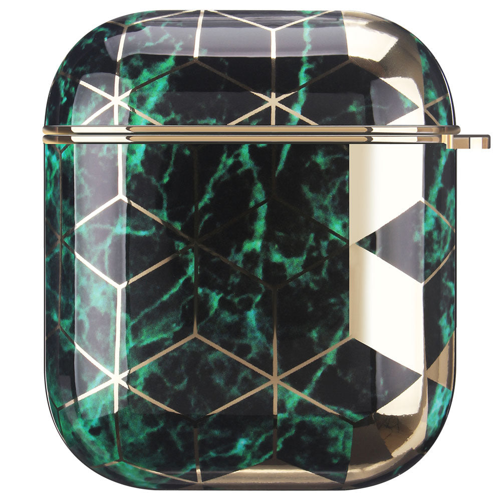 JMT-821258 Electroplating Hard Shell Protective Cover for AirPods 1 & 2 - Durable, Stylish & Drop Resistant