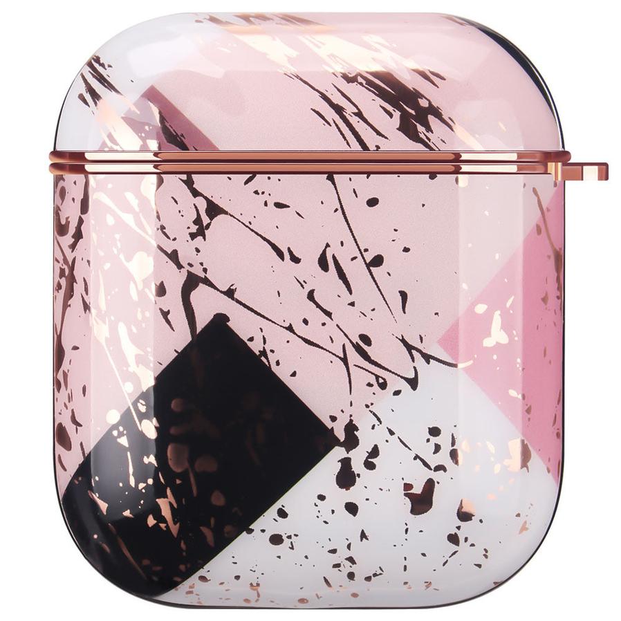 JMT-821258 Electroplating Hard Shell Protective Cover for AirPods 1 & 2 - Durable, Stylish & Drop Resistant