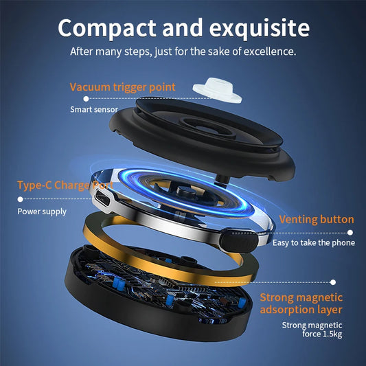 JMT-821258 Universal Car Phone Holder with Strong Vacuum Suction Cup for Dashboard Use