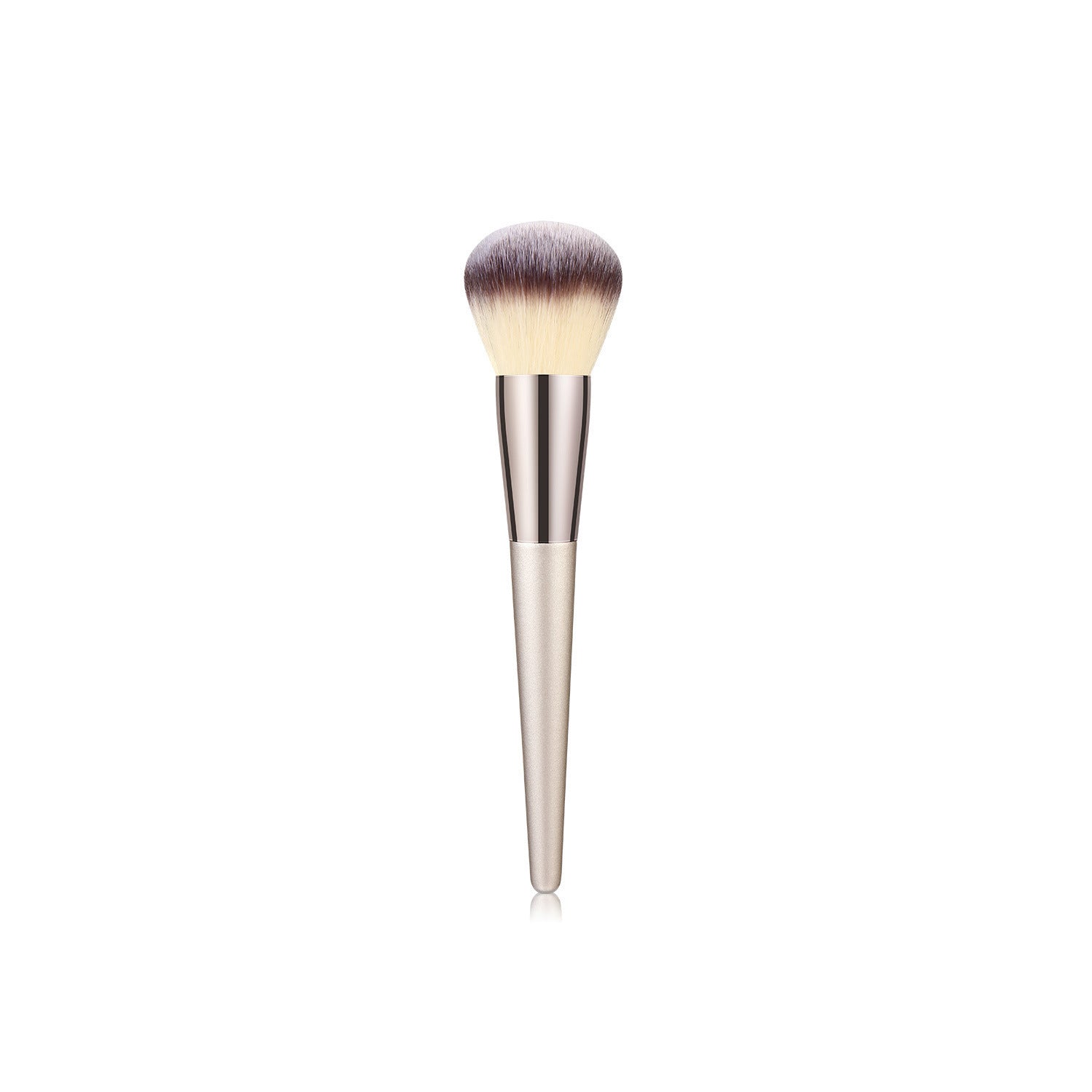 JMT-821578 Champagne Gold Wooden Handle Makeup Brush Set - 7, 9, or 10 Brushes Available