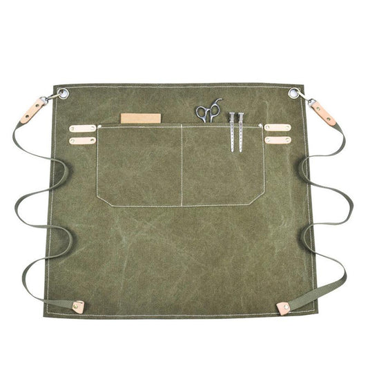 JMT-821898 Customizable Canvas Half Apron for Baking, Cooking, and Barbecue – Multiple Colors Available