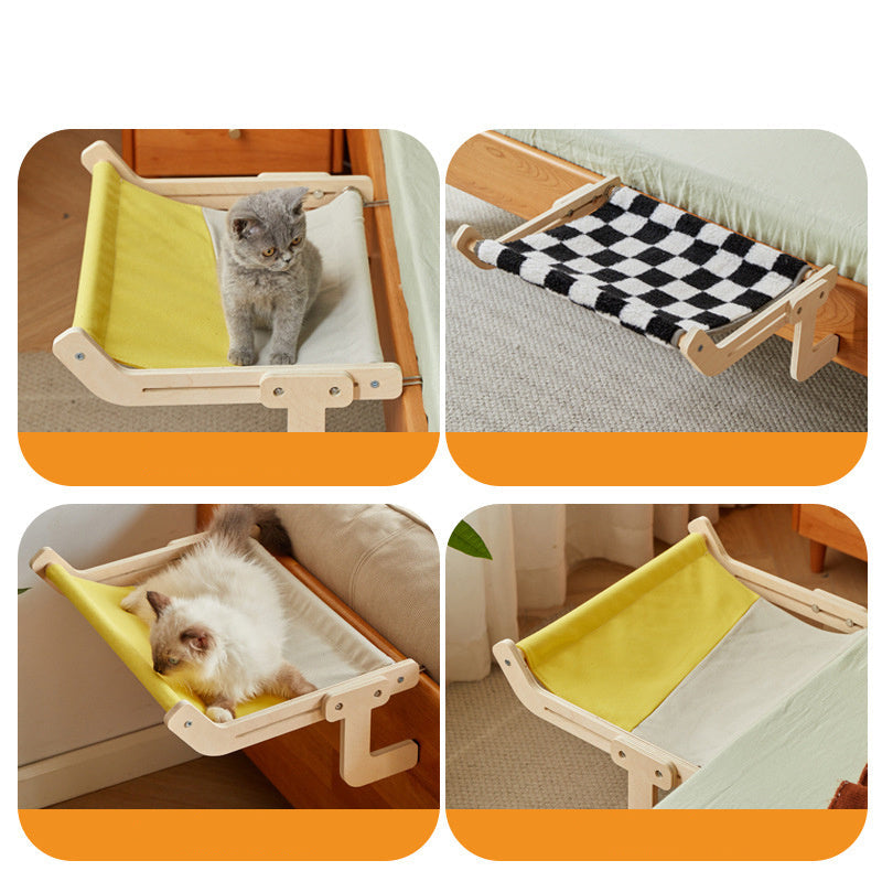 JMT-821898 Hanging Cat Hammock for Windowsill and Balcony – Cozy Nest for Sunbasking Pets