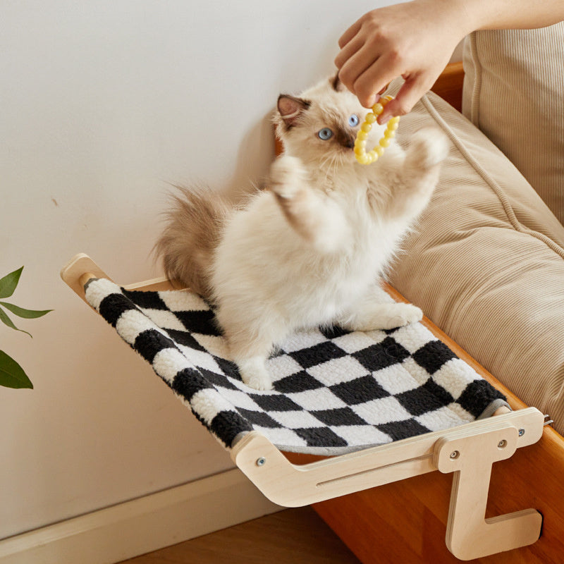 JMT-821898 Hanging Cat Hammock for Windowsill and Balcony – Cozy Nest for Sunbasking Pets