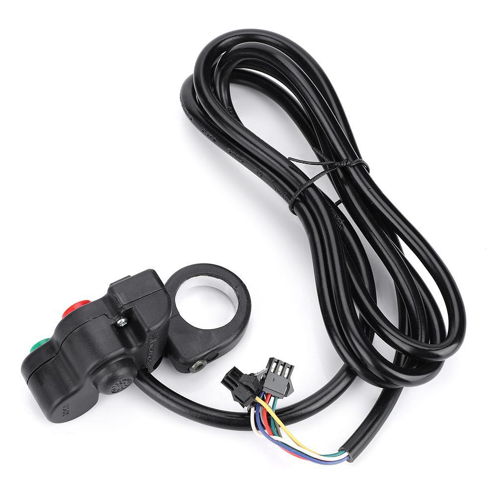 JMT-821898 Motorcycle Electric Vehicle Handlebar Switch Modification Kit - Black PVC, Compatible with 22.5mm Handlebars