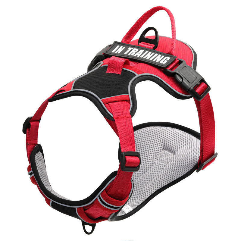JMT-822090 Reflective Chest Harness for Small to Large Dogs - Adjustable Nylon Strap for Safe Walking