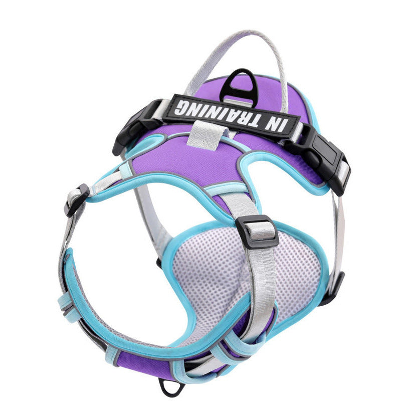 JMT-822090 Reflective Chest Harness for Small to Large Dogs - Adjustable Nylon Strap for Safe Walking