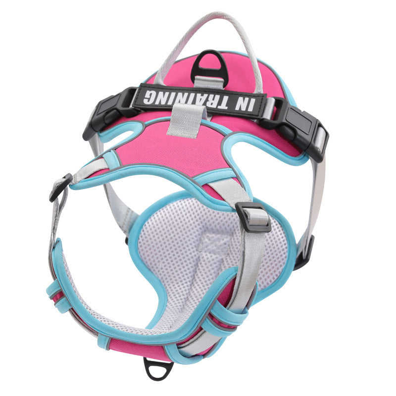 JMT-822090 Reflective Chest Harness for Small to Large Dogs - Adjustable Nylon Strap for Safe Walking