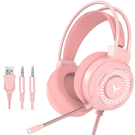 JMT-822090 Wired Over-Ear Headphones with Microphone and 50mm Drivers, 3.5mm and USB Connectivity