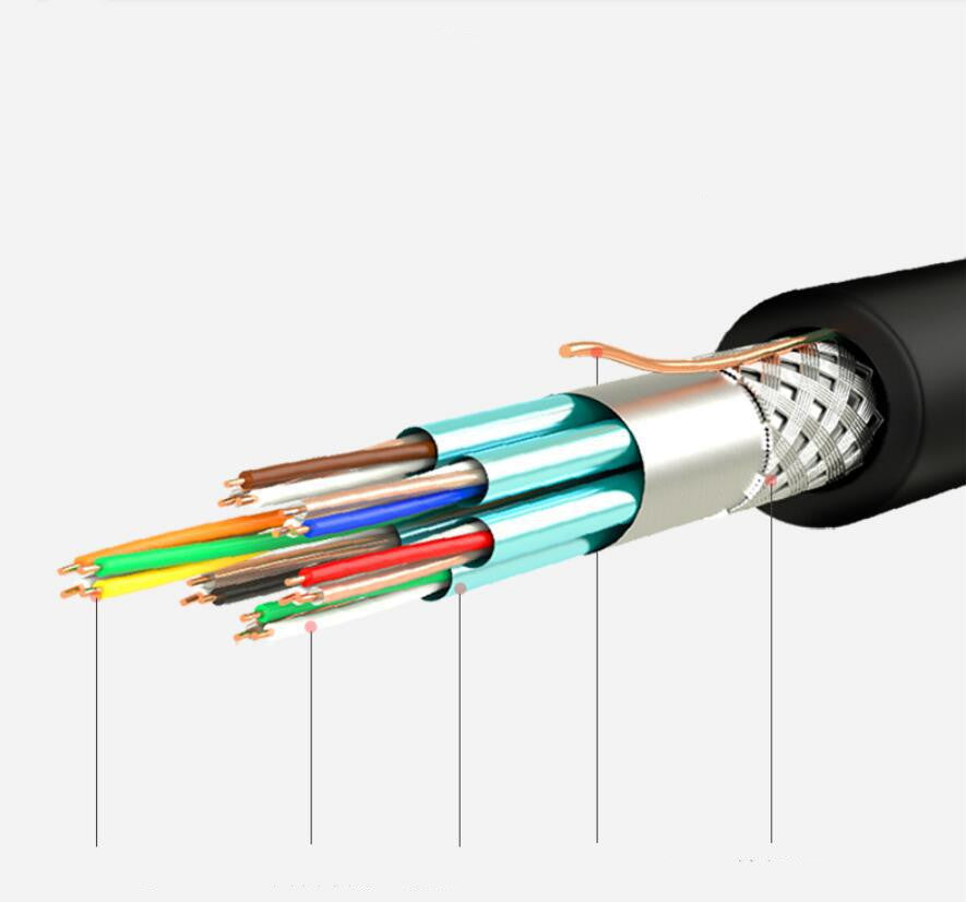 JMT-822282 4K Gold-Plated HDMI Cable, 1.5m Oxygen-Free Copper Connector for TV and Set-Top Box