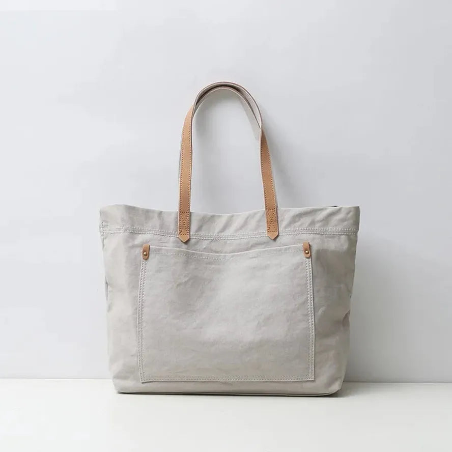 JMT-822282 Large Capacity Canvas Tote Bag for Women - Casual Shoulder Handbag