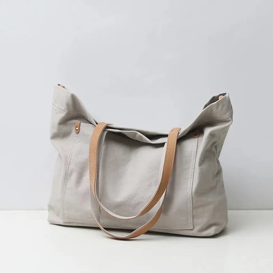 JMT-822282 Large Capacity Canvas Tote Bag for Women - Casual Shoulder Handbag