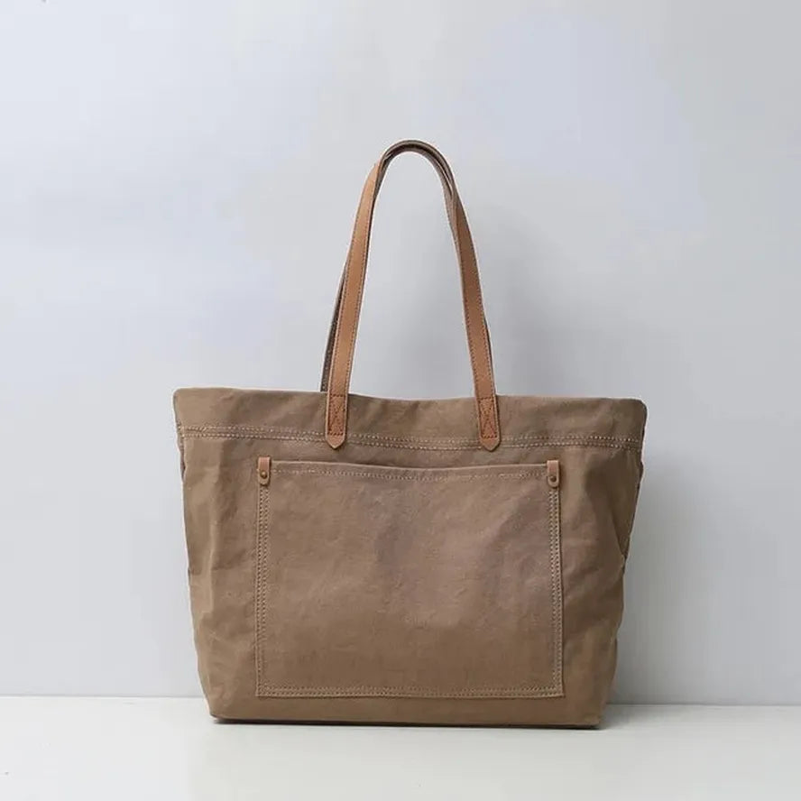 JMT-822282 Large Capacity Canvas Tote Bag for Women - Casual Shoulder Handbag