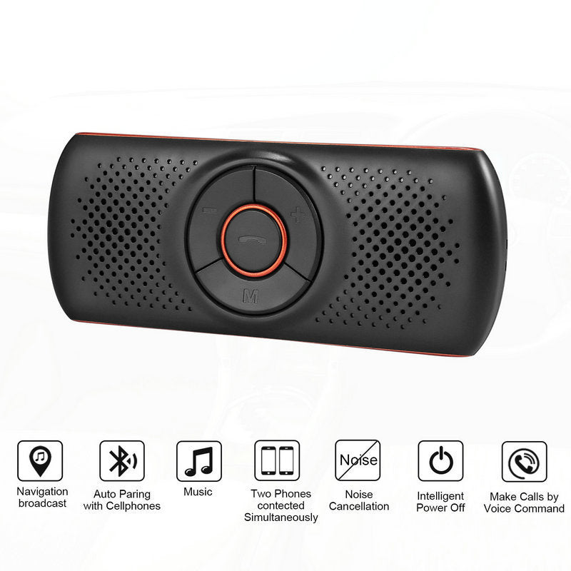 JMT-823242 Wireless Bluetooth Car Hands-Free Speaker with Subwoofer for Smartphones