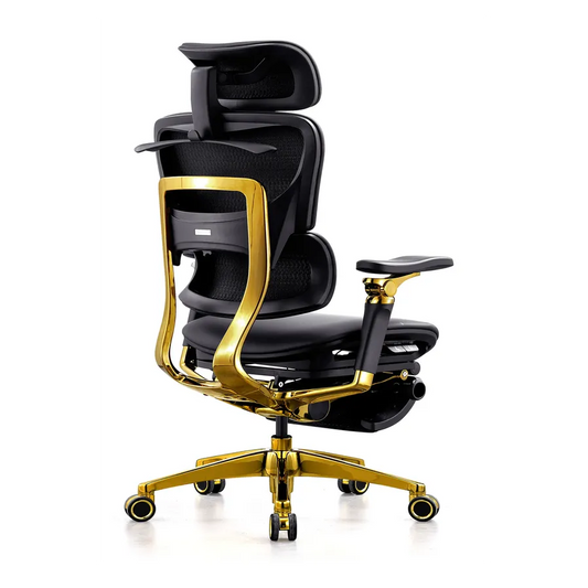 JMT-823498 Ergonomic Black Leather Office Chair with 7D Adjustable Armrests