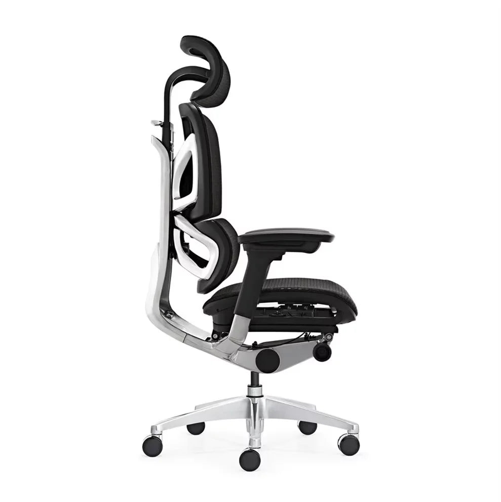 JMT-823498 Ergonomic High Back Mesh Office Chair with Adjustable Steel Headrest and Revolving Base