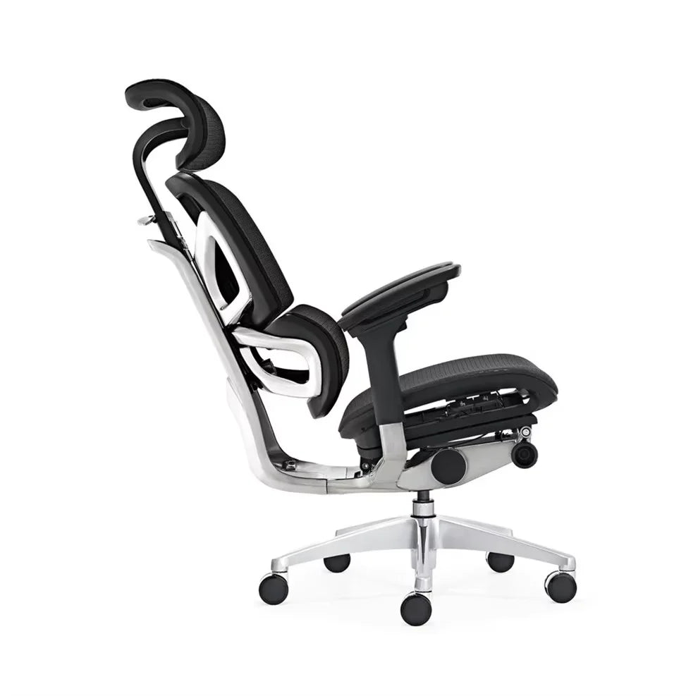JMT-823498 Ergonomic High Back Mesh Office Chair with Adjustable Steel Headrest and Revolving Base