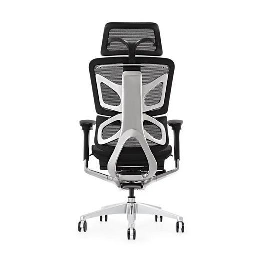 JMT-823498 Ergonomic High Back Mesh Office Chair with Adjustable Steel Headrest and Revolving Base