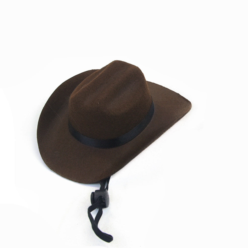 JMT-823562 Adjustable Cowboy Hat for Dogs and Cats - Fun Headwear for Outdoor Adventures and Photo Props