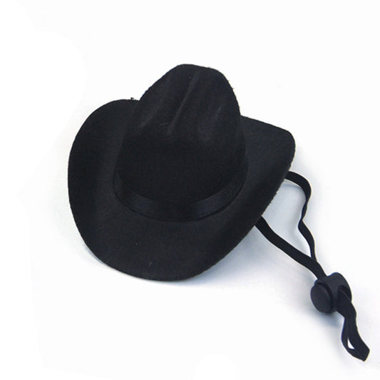 JMT-823562 Adjustable Cowboy Hat for Dogs and Cats - Fun Headwear for Outdoor Adventures and Photo Props