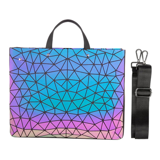 JMT-823562 Luminous Geometric Handbag for Women - Stylish Business Briefcase & Laptop Carrier