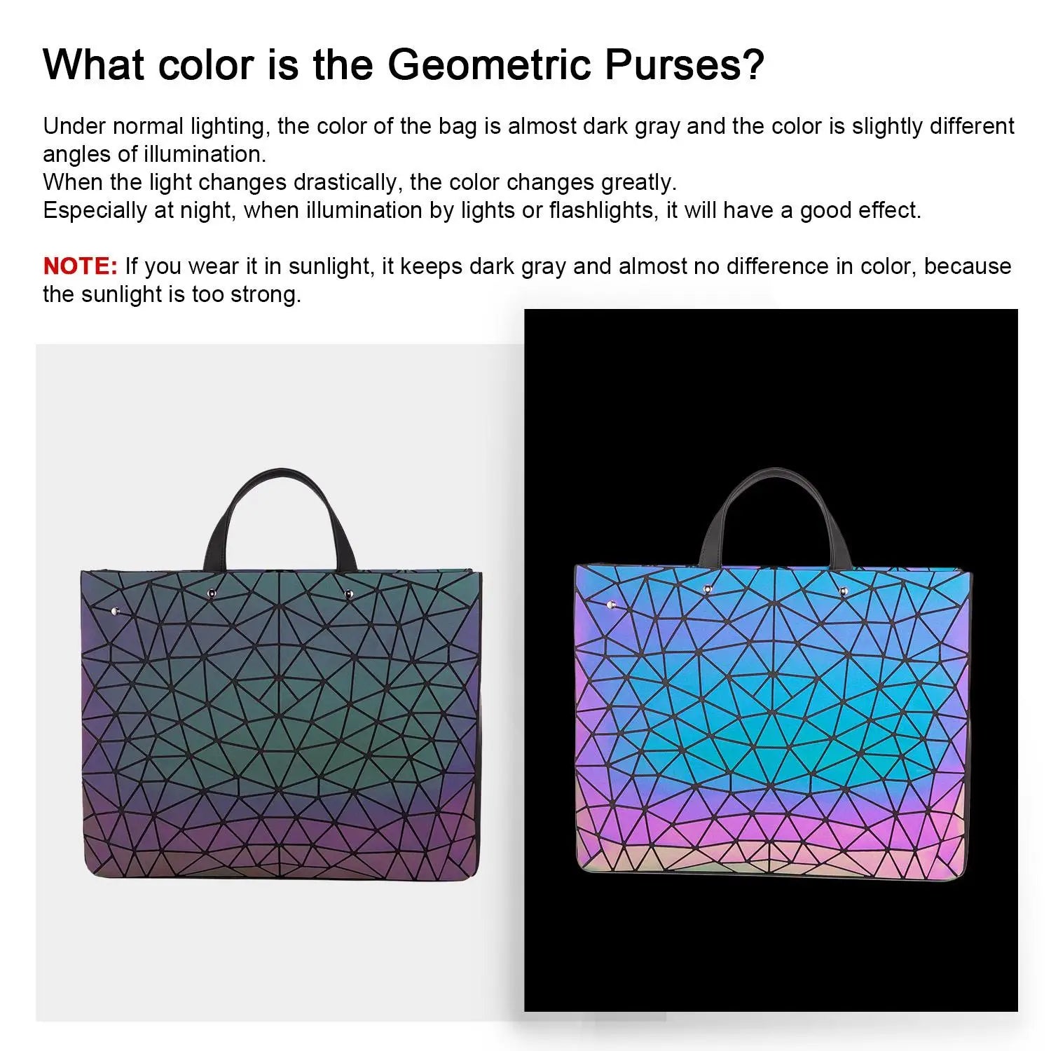 JMT-823562 Luminous Geometric Handbag for Women - Stylish Business Briefcase & Laptop Carrier