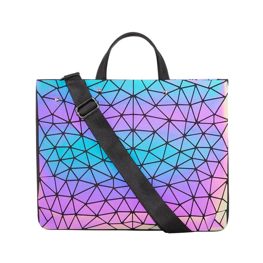 JMT-823562 Luminous Geometric Handbag for Women - Stylish Business Briefcase & Laptop Carrier