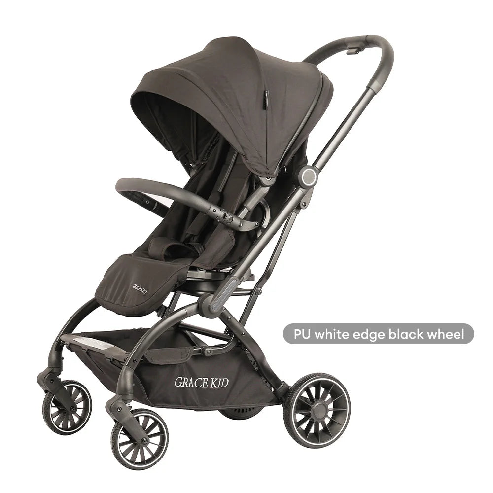 JMT-824074 4-in-1 Lightweight Foldable Baby Stroller with Swivel Seat for Newborns to 3 Months